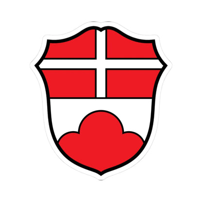 DEU Bernbeuren COA (Germany) (Coat of Arms) STICKER Vinyl Kiss-Cut Decal 3 Inch White - The Sticker Space