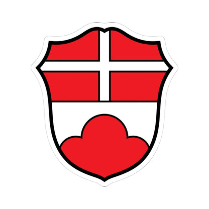 DEU Bernbeuren COA (Germany) (Coat of Arms) STICKER Vinyl Kiss-Cut Decal 4 Inch White - The Sticker Space