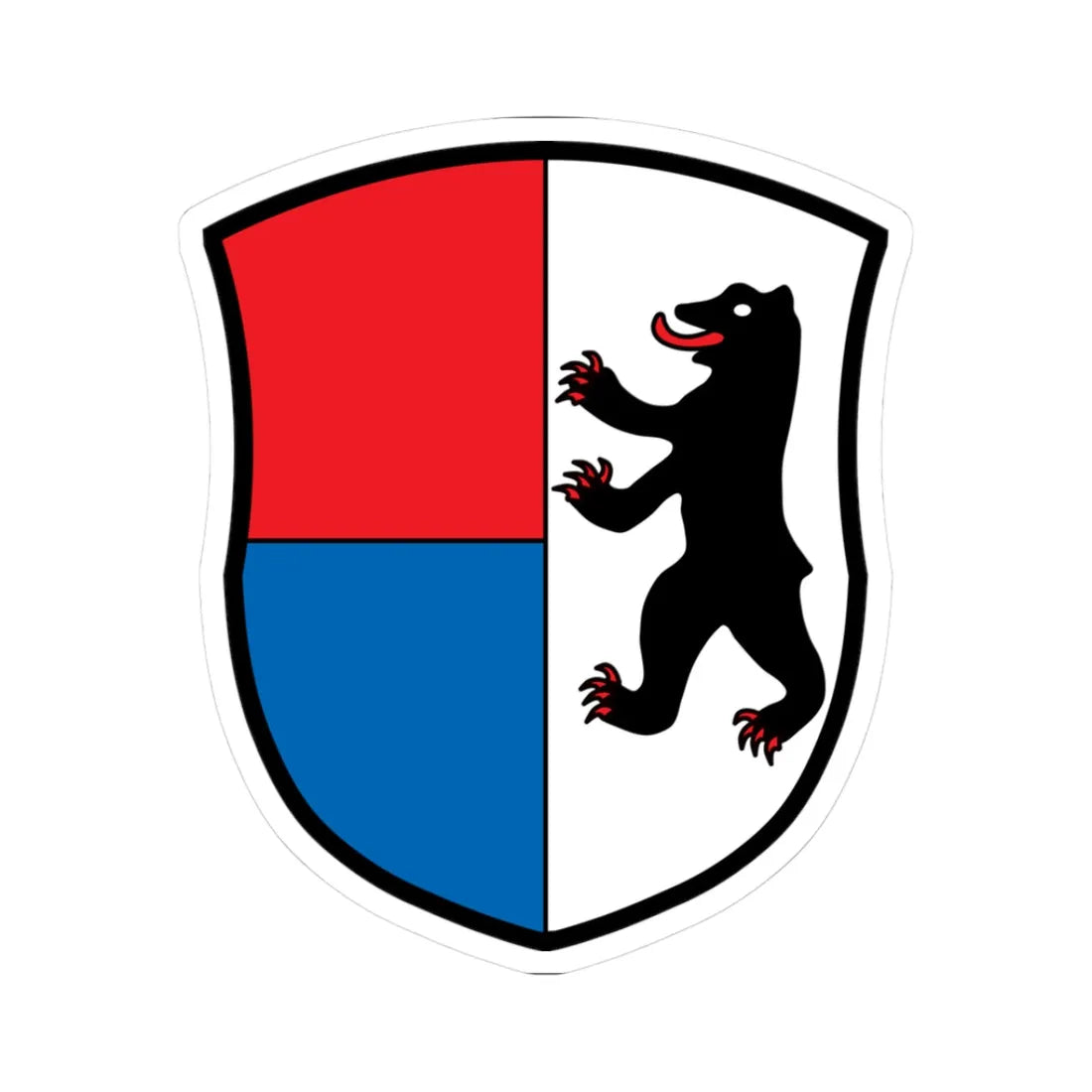 DEU Betzigau COA (Germany) (Coat of Arms) STICKER Vinyl Kiss-Cut Decal 3 Inch White - The Sticker Space