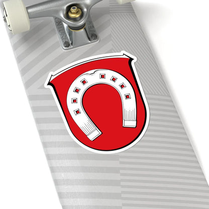 DEU Biebesheim am Rhein COA (Germany) (Coat of Arms) STICKER Vinyl Kiss-Cut Decal - The Sticker Space