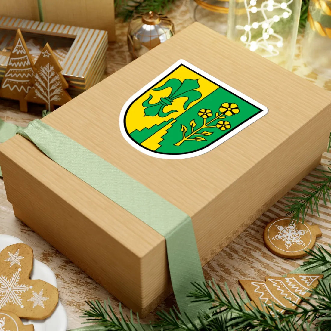 DEU Binswangen COA (Germany) (Coat of Arms) STICKER Vinyl Kiss-Cut Decal - The Sticker Space