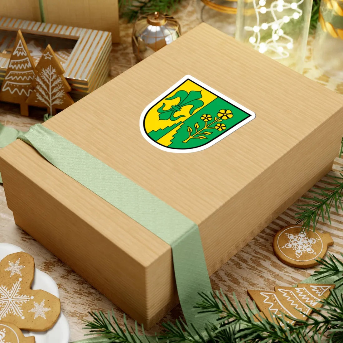 DEU Binswangen COA (Germany) (Coat of Arms) STICKER Vinyl Kiss-Cut Decal - The Sticker Space