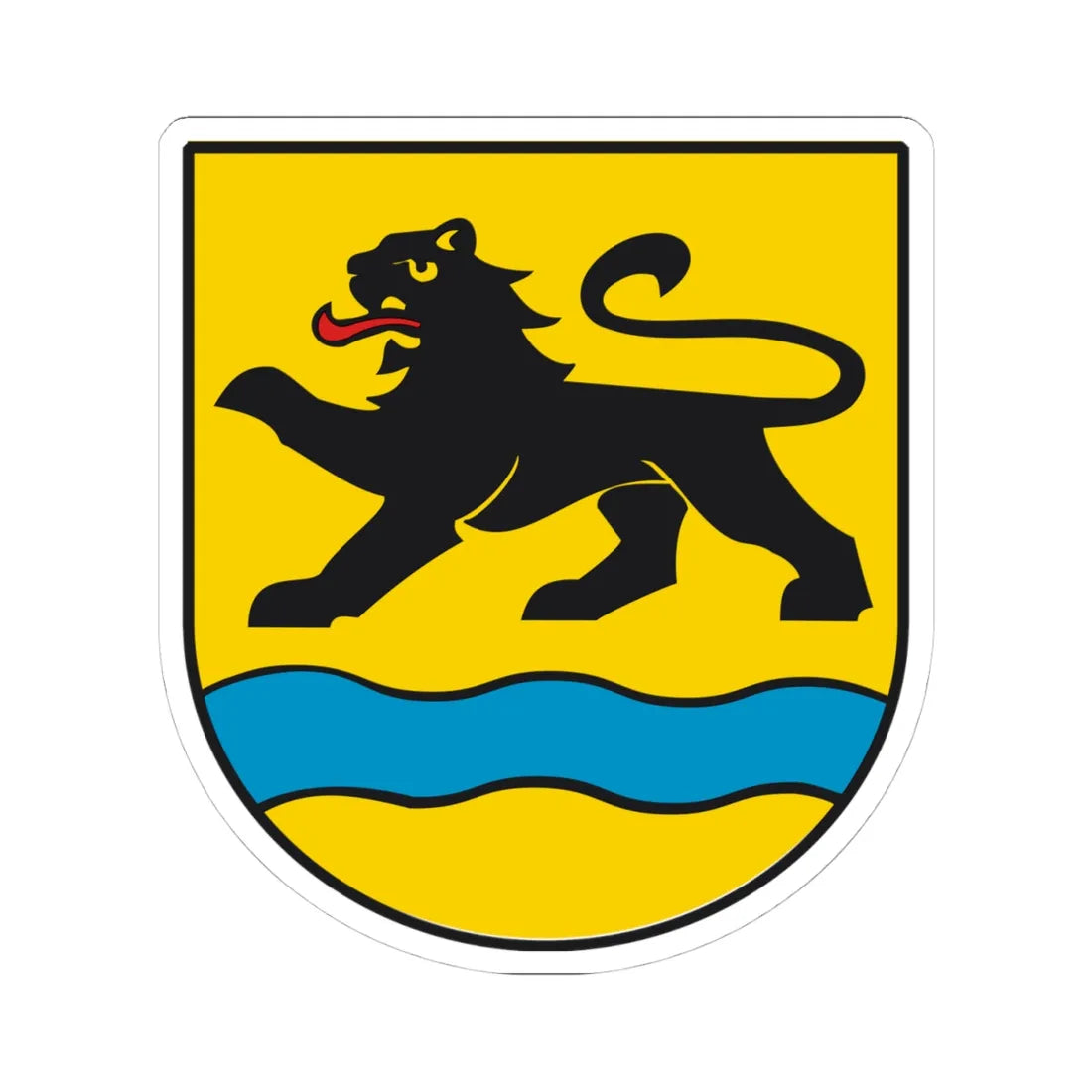 DEU Birenbach COA (Germany) (Coat of Arms) STICKER Vinyl Kiss-Cut Decal 4 Inch White - The Sticker Space