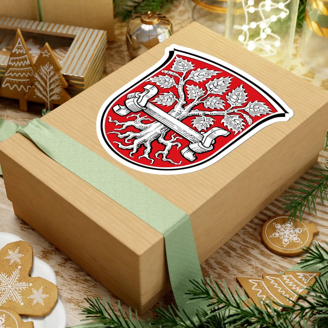 DEU Birkenau Odenwald COA (Germany) (Coat of Arms) STICKER Vinyl Kiss-Cut Decal - The Sticker Space