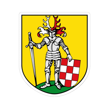 DEU Bleicherode COA (Germany) (Coat of Arms) STICKER Vinyl Kiss-Cut Decal 6 Inch White - The Sticker Space