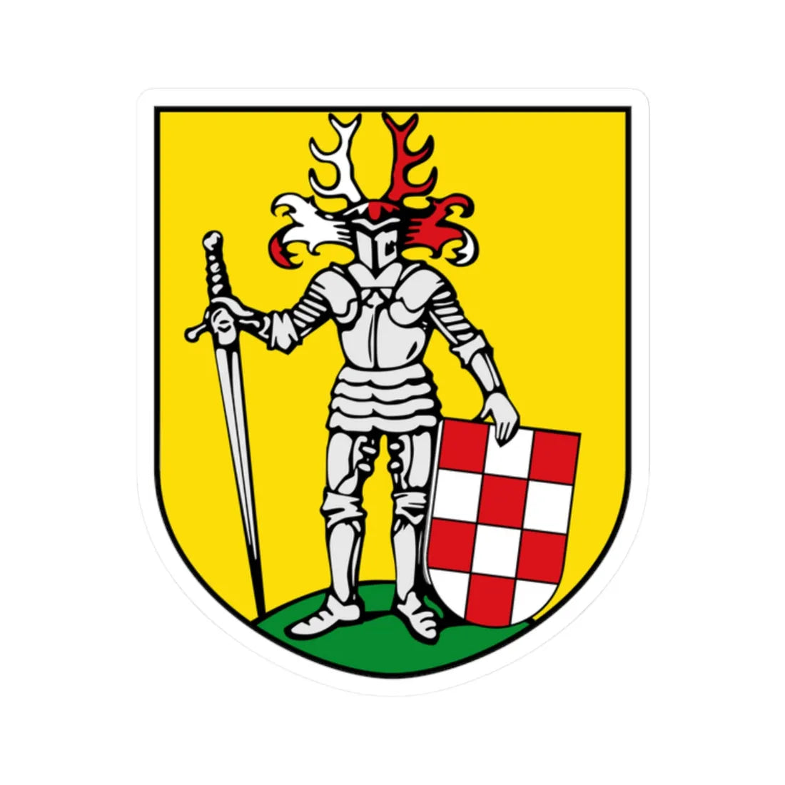 DEU Bleicherode COA (Germany) (Coat of Arms) STICKER Vinyl Kiss-Cut Decal - The Sticker Space