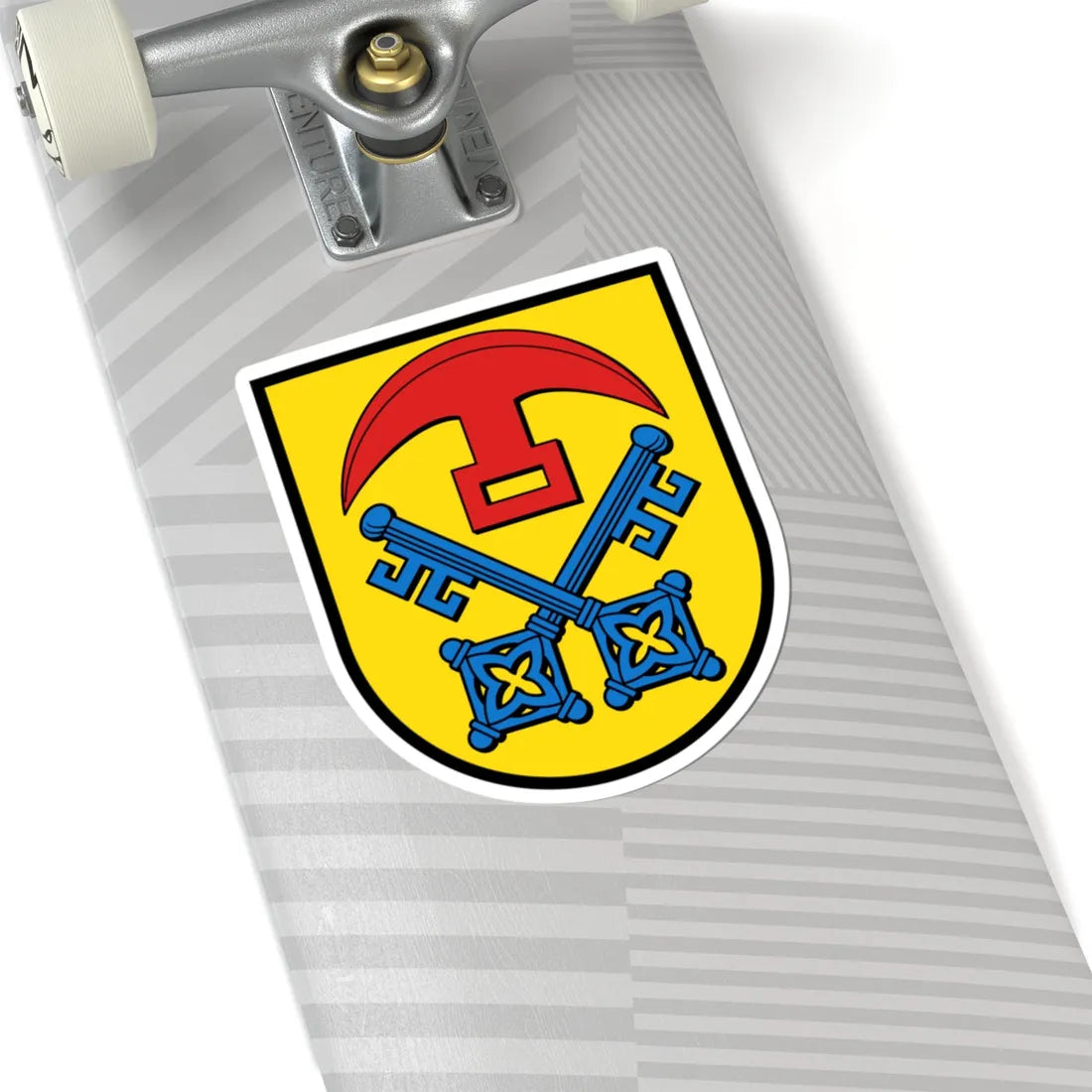 DEU Bobstadt Bürstadt COA (Germany) (Coat of Arms) STICKER Vinyl Kiss-Cut Decal - The Sticker Space