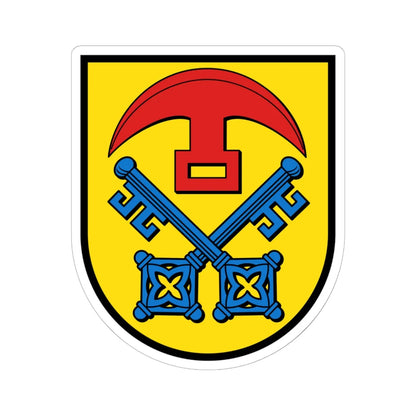 DEU Bobstadt Bürstadt COA (Germany) (Coat of Arms) STICKER Vinyl Kiss-Cut Decal - The Sticker Space