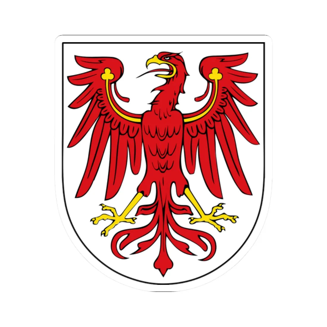 DEU Brandenburg COA (Germany) (Coat of Arms) STICKER Vinyl Kiss-Cut Decal 2 Inch White - The Sticker Space