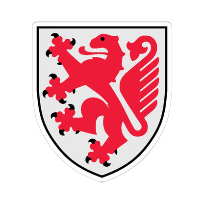 DEU Braunschweig COA (Germany) (Coat of Arms) STICKER Vinyl Kiss-Cut Decal 6 Inch White - The Sticker Space