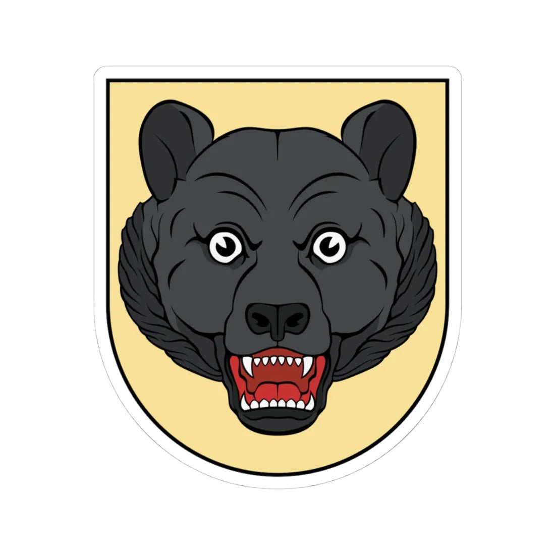 DEU Bärenstein Altenberg COA (Germany) (Coat of Arms) STICKER Vinyl Kiss-Cut Decal 4 Inch White - The Sticker Space