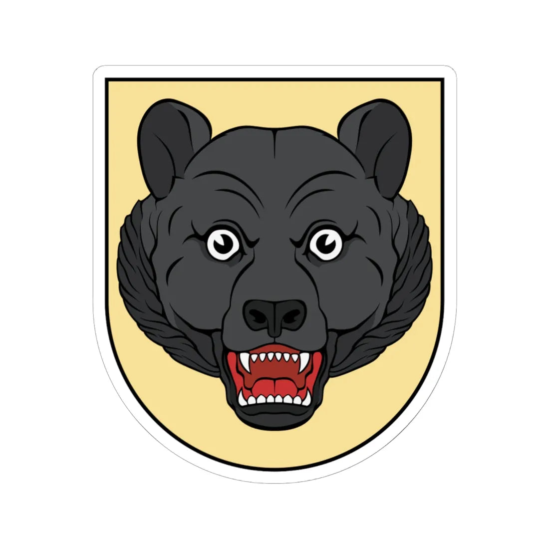 DEU Bärenstein Altenberg COA (Germany) (Coat of Arms) STICKER Vinyl Kiss-Cut Decal 6 Inch White - The Sticker Space