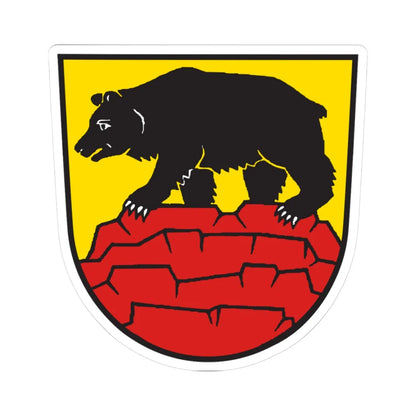 DEU Bärenstein Erzgebirge COA (Germany) (Coat of Arms) STICKER Vinyl Kiss-Cut Decal 3 Inch White - The Sticker Space