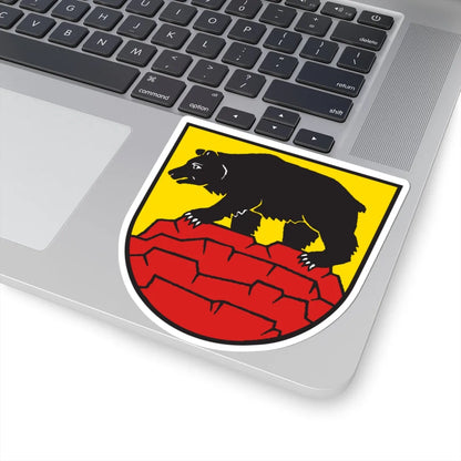 DEU Bärenstein Erzgebirge COA (Germany) (Coat of Arms) STICKER Vinyl Kiss-Cut Decal - The Sticker Space
