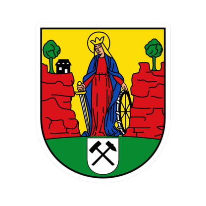 DEU Buchholz Erzgebirge COA (Germany) (Coat of Arms) STICKER Vinyl Kiss-Cut Decal 2 Inch White - The Sticker Space