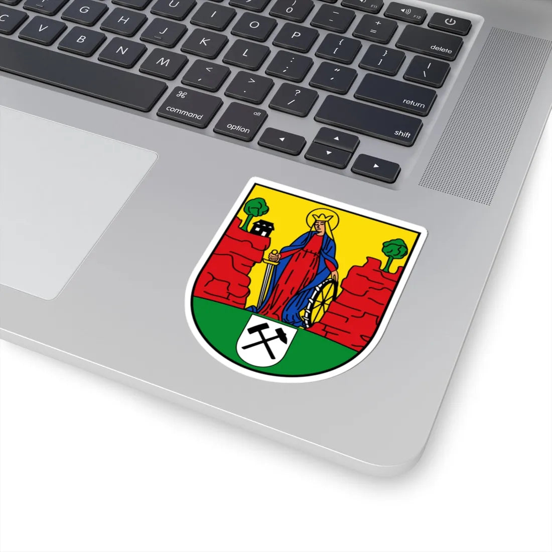 DEU Buchholz Erzgebirge COA (Germany) (Coat of Arms) STICKER Vinyl Kiss-Cut Decal - The Sticker Space