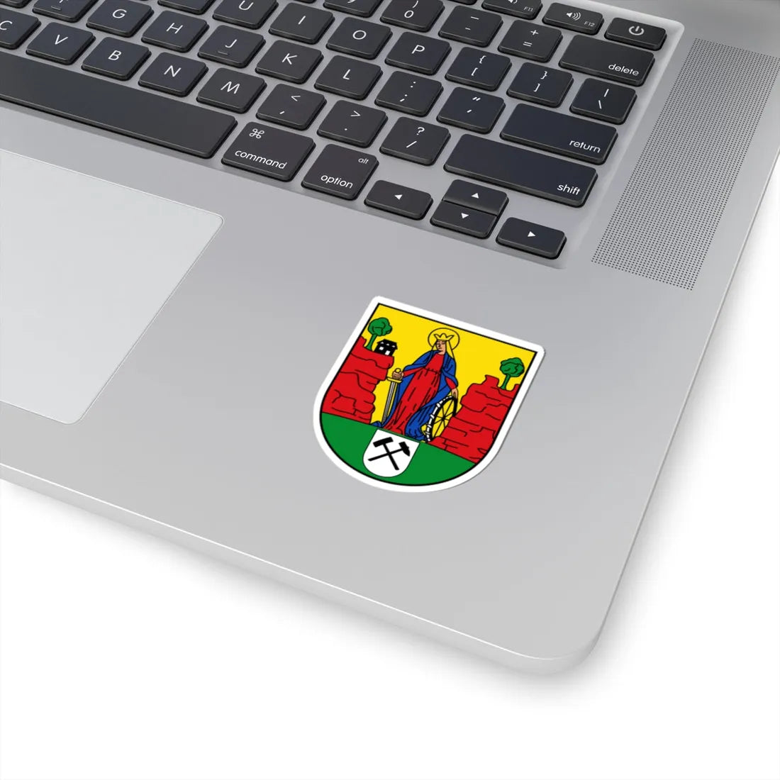 DEU Buchholz Erzgebirge COA (Germany) (Coat of Arms) STICKER Vinyl Kiss-Cut Decal - The Sticker Space