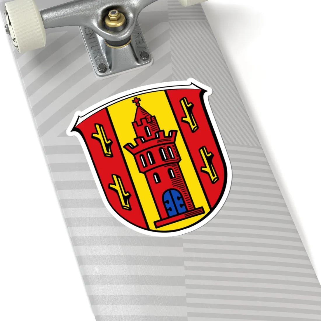 DEU Burgholzhausen Friedrichsdorf COA (Germany) (Coat of Arms) STICKER Vinyl Kiss-Cut Decal - The Sticker Space