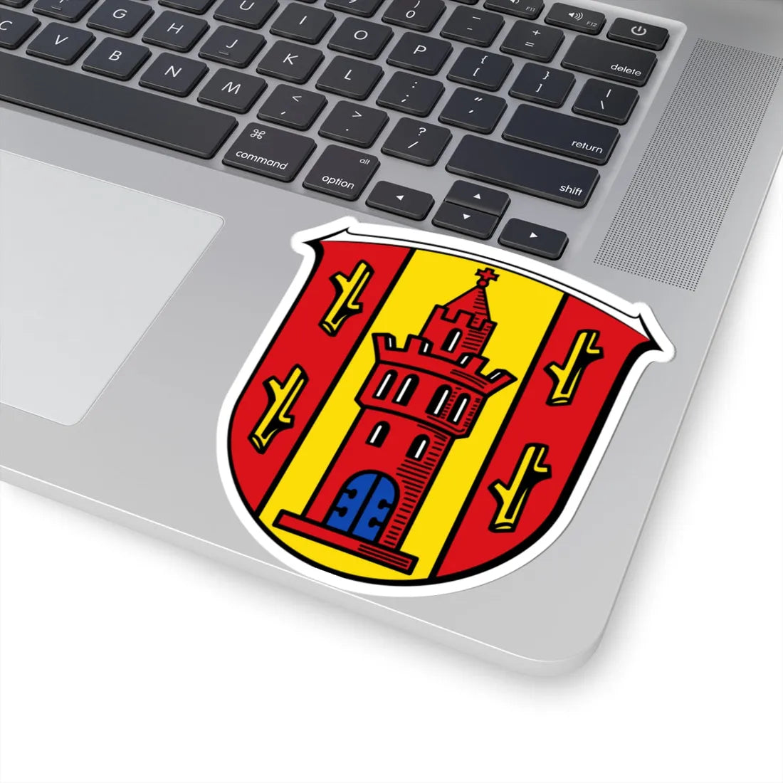 DEU Burgholzhausen Friedrichsdorf COA (Germany) (Coat of Arms) STICKER Vinyl Kiss-Cut Decal - The Sticker Space