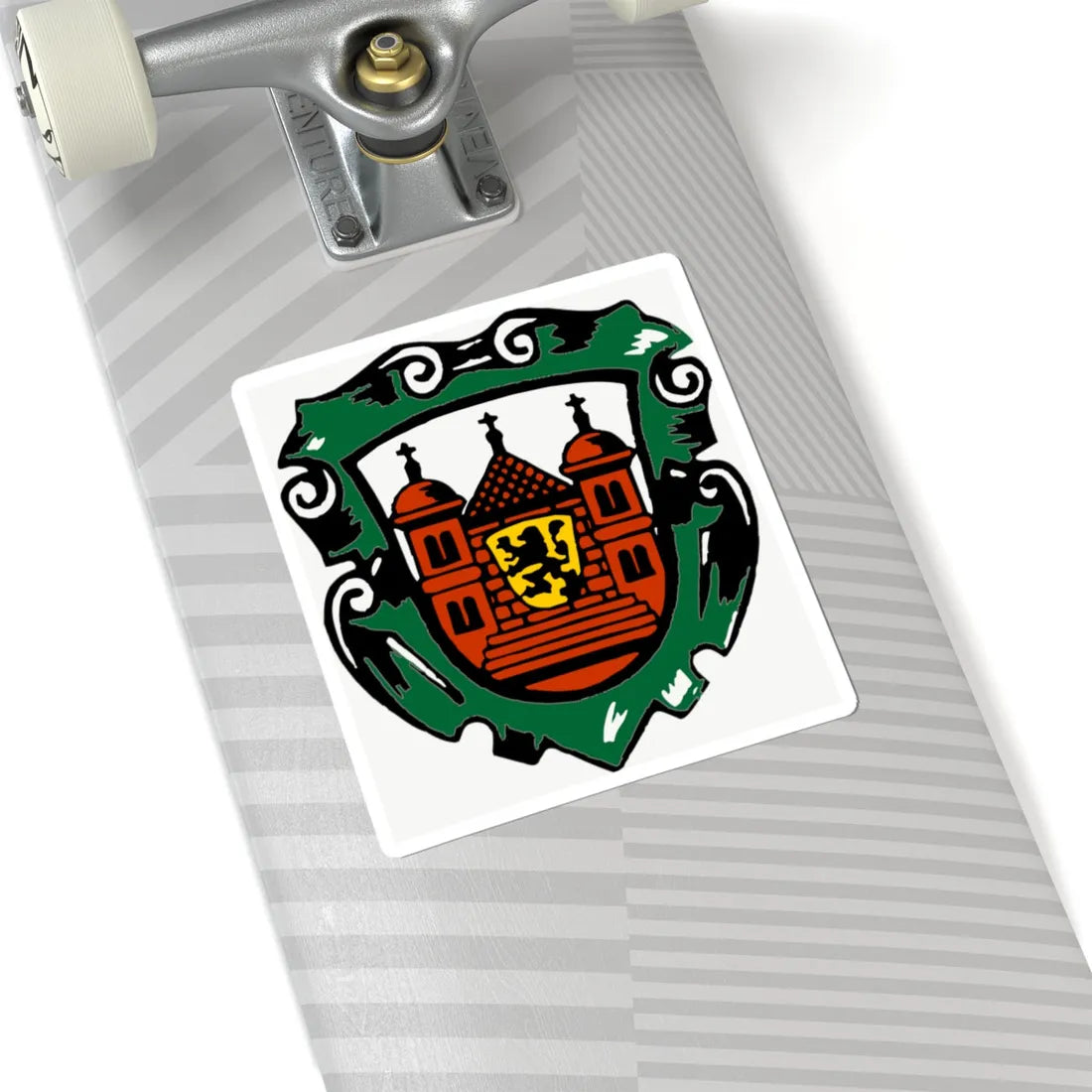 DEU Burgstädt COA (Germany) (Coat of Arms) STICKER Vinyl Kiss-Cut Decal - The Sticker Space