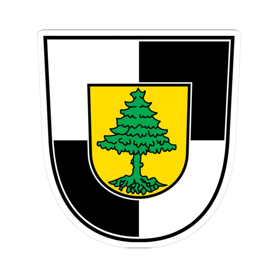 DEU Burgthann COA (Germany) (Coat of Arms) STICKER Vinyl Kiss-Cut Decal 3 Inch White - The Sticker Space