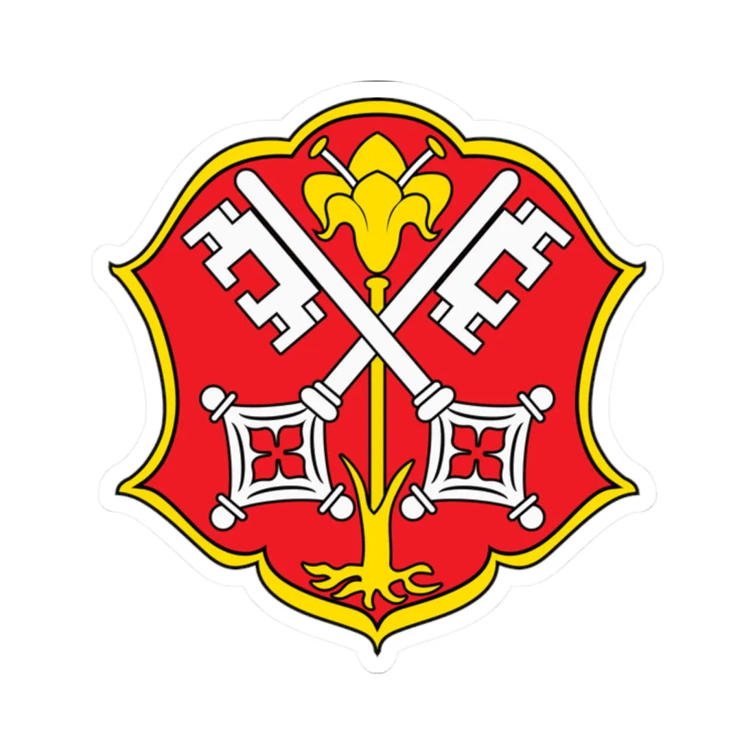 DEU Burtenbach COA (Germany) (Coat of Arms) STICKER Vinyl Kiss-Cut Decal 2 Inch White - The Sticker Space