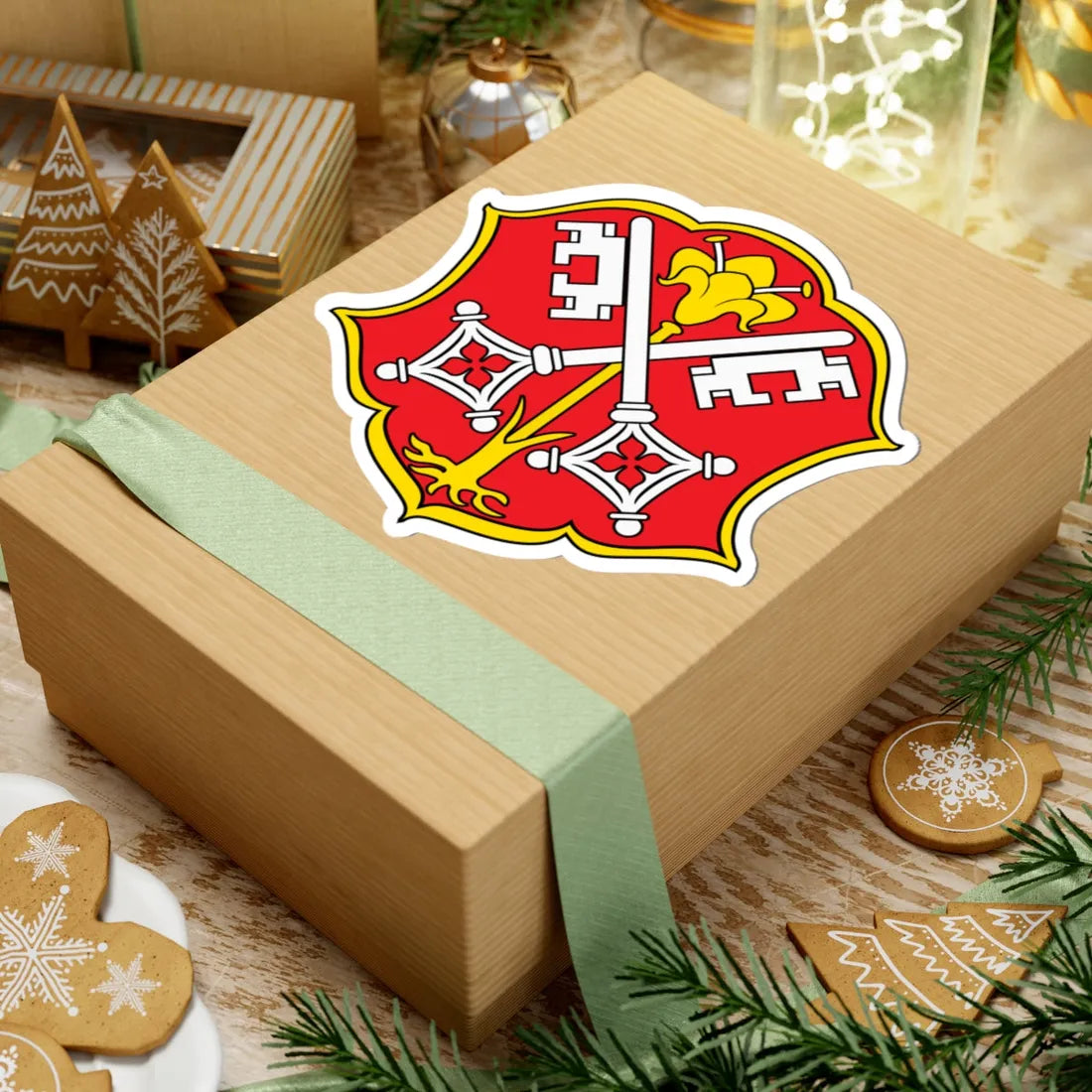 DEU Burtenbach COA (Germany) (Coat of Arms) STICKER Vinyl Kiss-Cut Decal - The Sticker Space