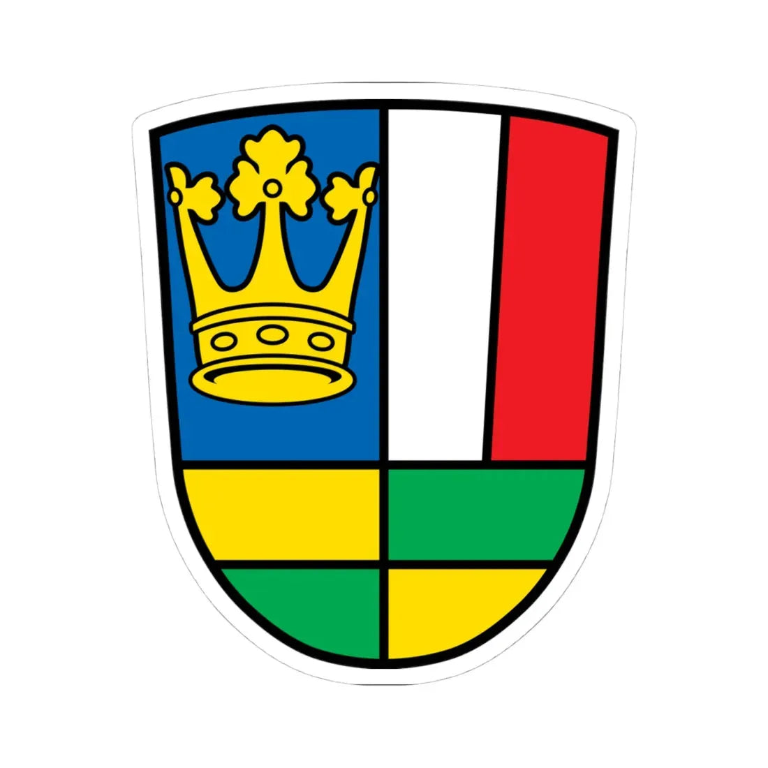 DEU Buxheim Schwaben COA (Germany) (Coat of Arms) STICKER Vinyl Kiss-Cut Decal - The Sticker Space