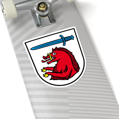 DEU Chamerau COA (Germany) (Coat of Arms) STICKER Vinyl Kiss-Cut Decal - The Sticker Space