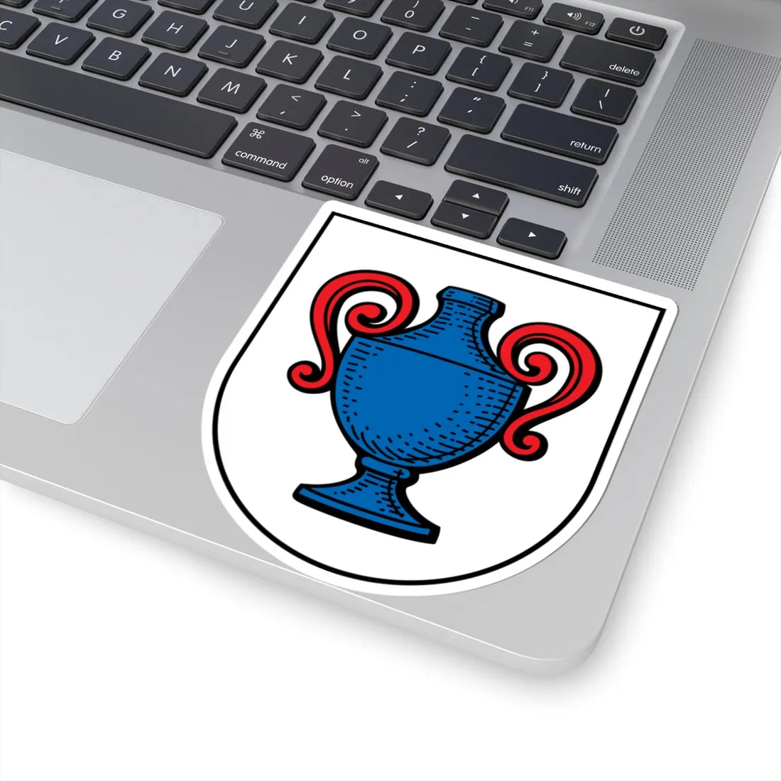 DEU Charlottenberg COA (Germany) (Coat of Arms) STICKER Vinyl Kiss-Cut Decal - The Sticker Space