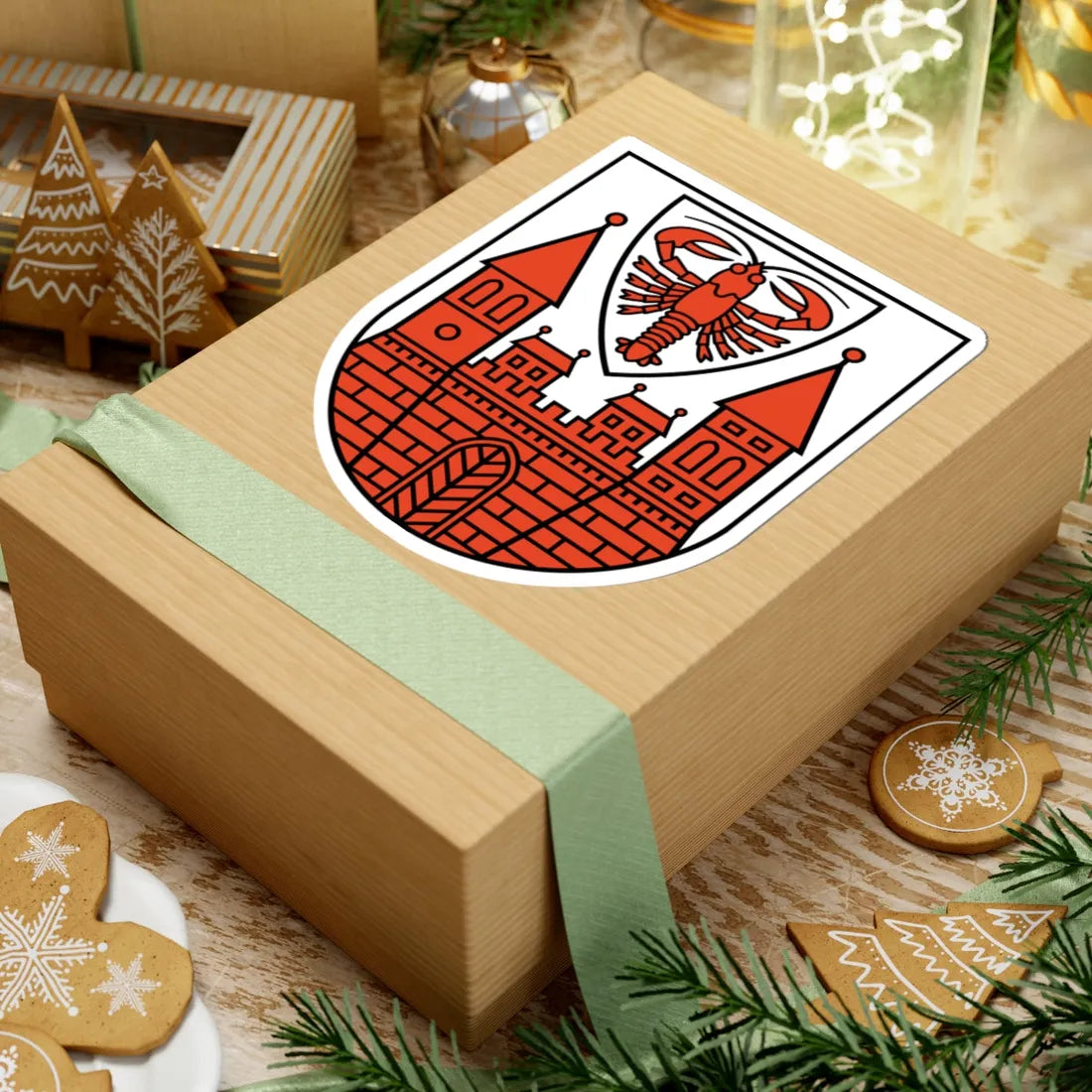 DEU Cottbus COA (Germany) (Coat of Arms) STICKER Vinyl Kiss-Cut Decal - The Sticker Space