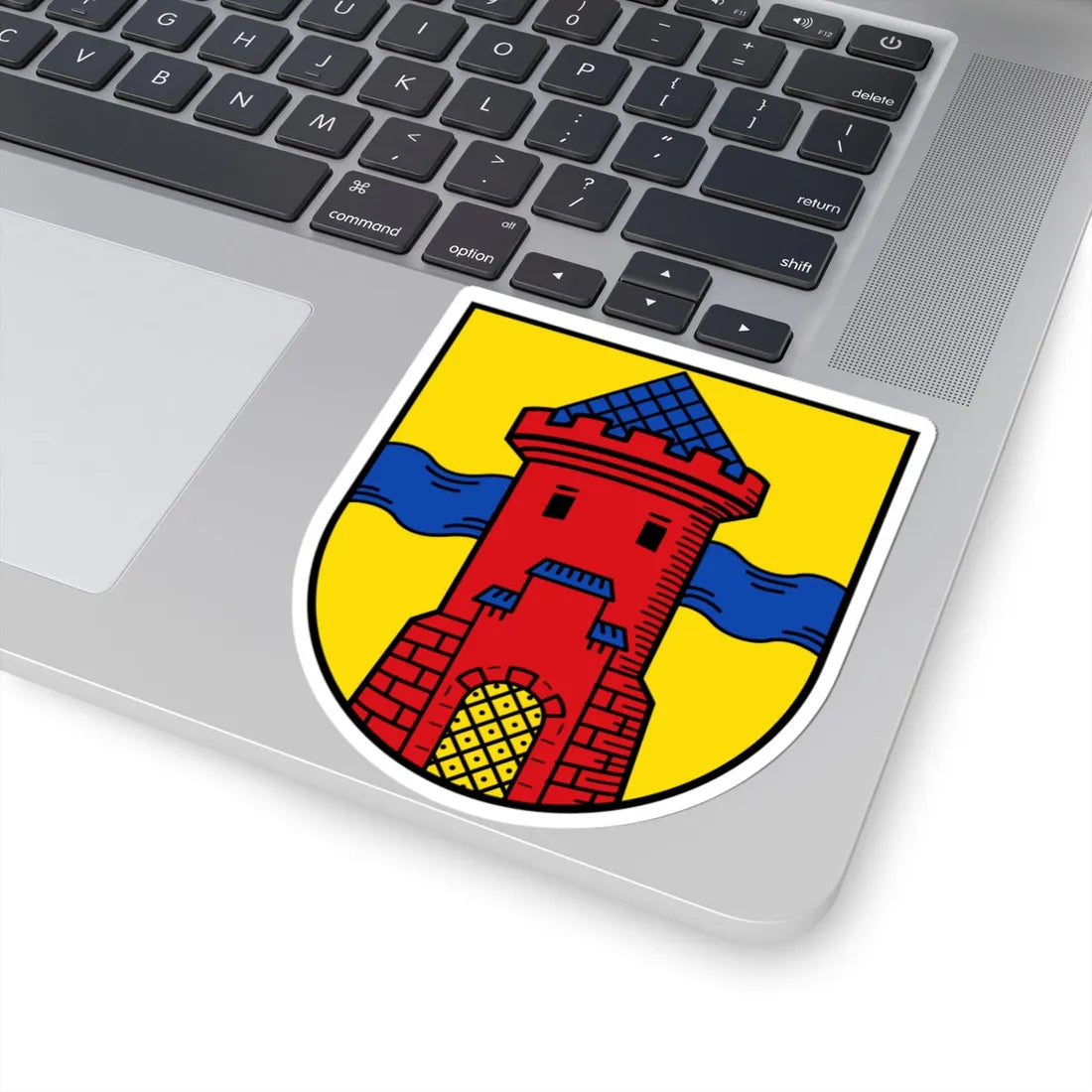 DEU Delmenhorst COA (Germany) (Coat of Arms) STICKER Vinyl Kiss-Cut Decal - The Sticker Space