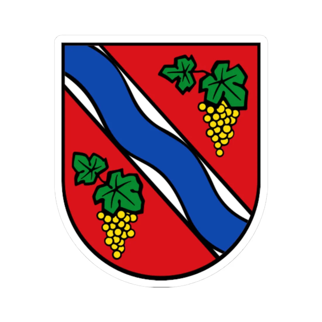 DEU Dietzenbach COA (Germany) (Coat of Arms) STICKER Vinyl Kiss-Cut Decal 3 Inch White - The Sticker Space