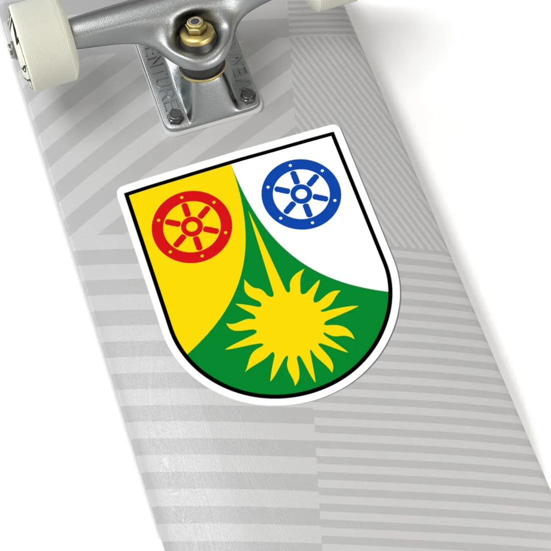 DEU Donnersbergkreis COA (Germany) (Coat of Arms) STICKER Vinyl Kiss-Cut Decal - The Sticker Space