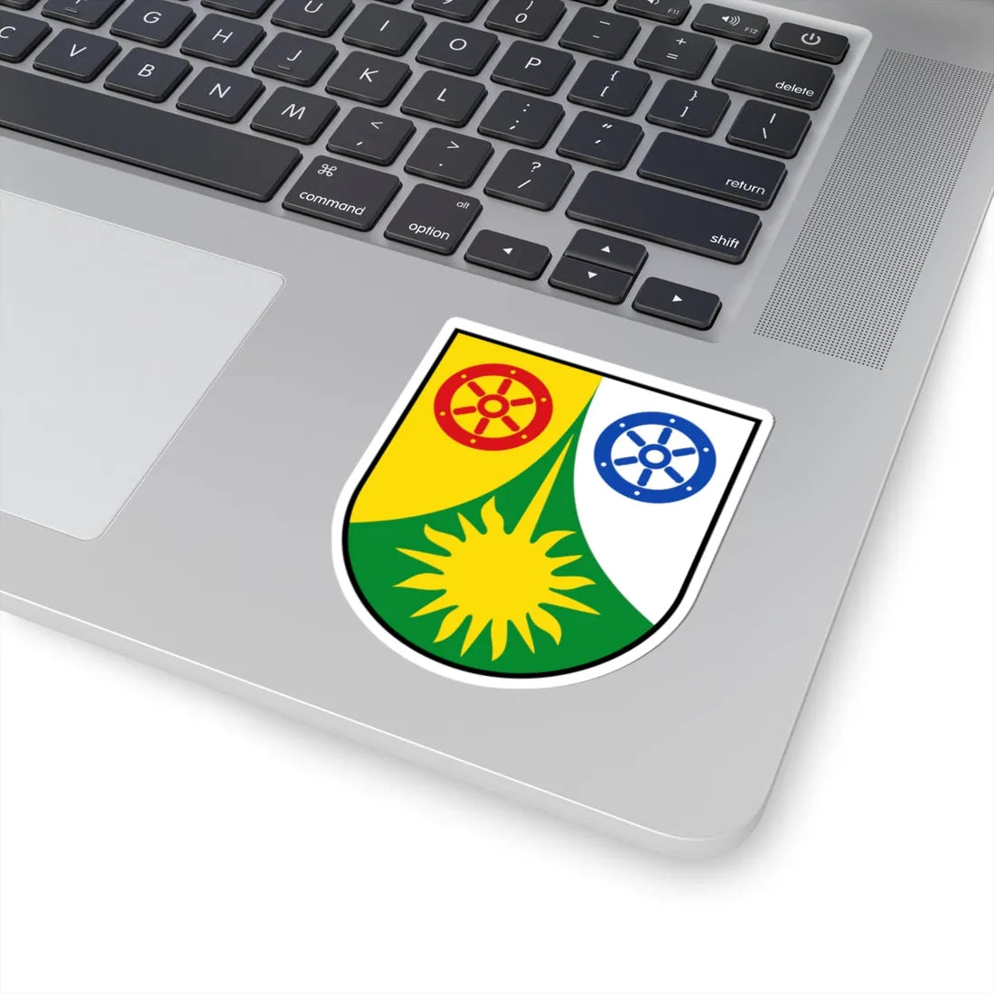 DEU Donnersbergkreis COA (Germany) (Coat of Arms) STICKER Vinyl Kiss-Cut Decal - The Sticker Space