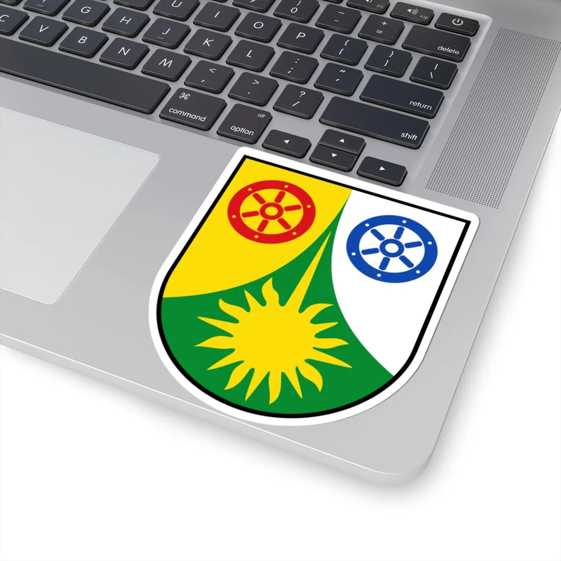 DEU Donnersbergkreis COA (Germany) (Coat of Arms) STICKER Vinyl Kiss-Cut Decal - The Sticker Space