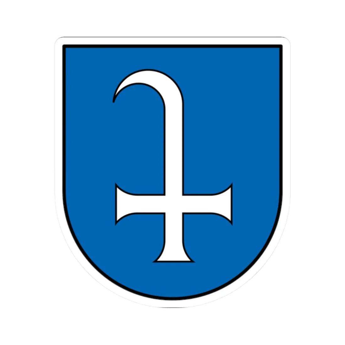 DEU Dudenhofen COA (Germany) (Coat of Arms) STICKER Vinyl Kiss-Cut Decal 2 Inch White - The Sticker Space