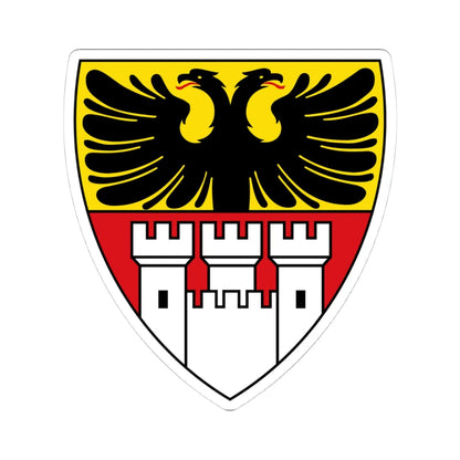 DEU Duisburg COA (Germany) (Coat of Arms) STICKER Vinyl Kiss-Cut Decal 4 Inch White - The Sticker Space