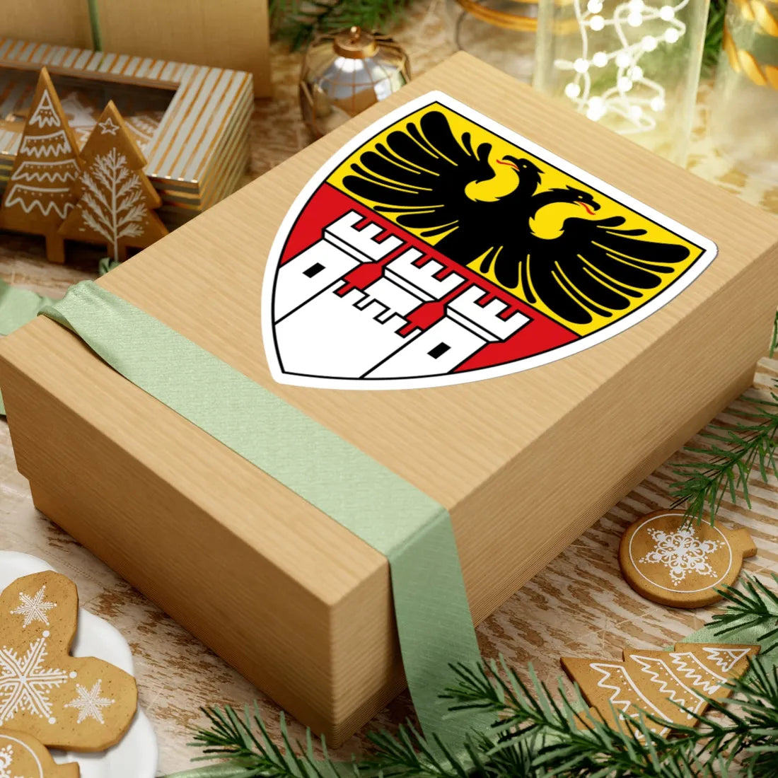 DEU Duisburg COA (Germany) (Coat of Arms) STICKER Vinyl Kiss-Cut Decal - The Sticker Space