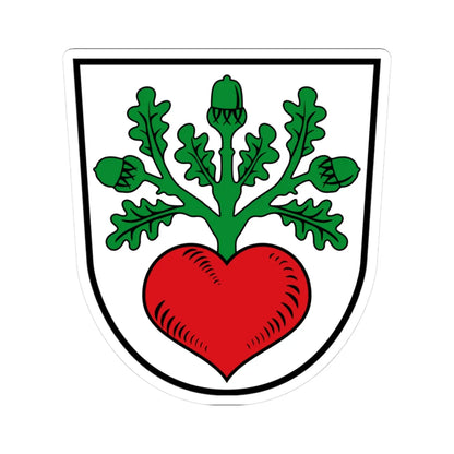 DEU Egelsbach COA (Germany) (Coat of Arms) STICKER Vinyl Kiss-Cut Decal 3 Inch White - The Sticker Space
