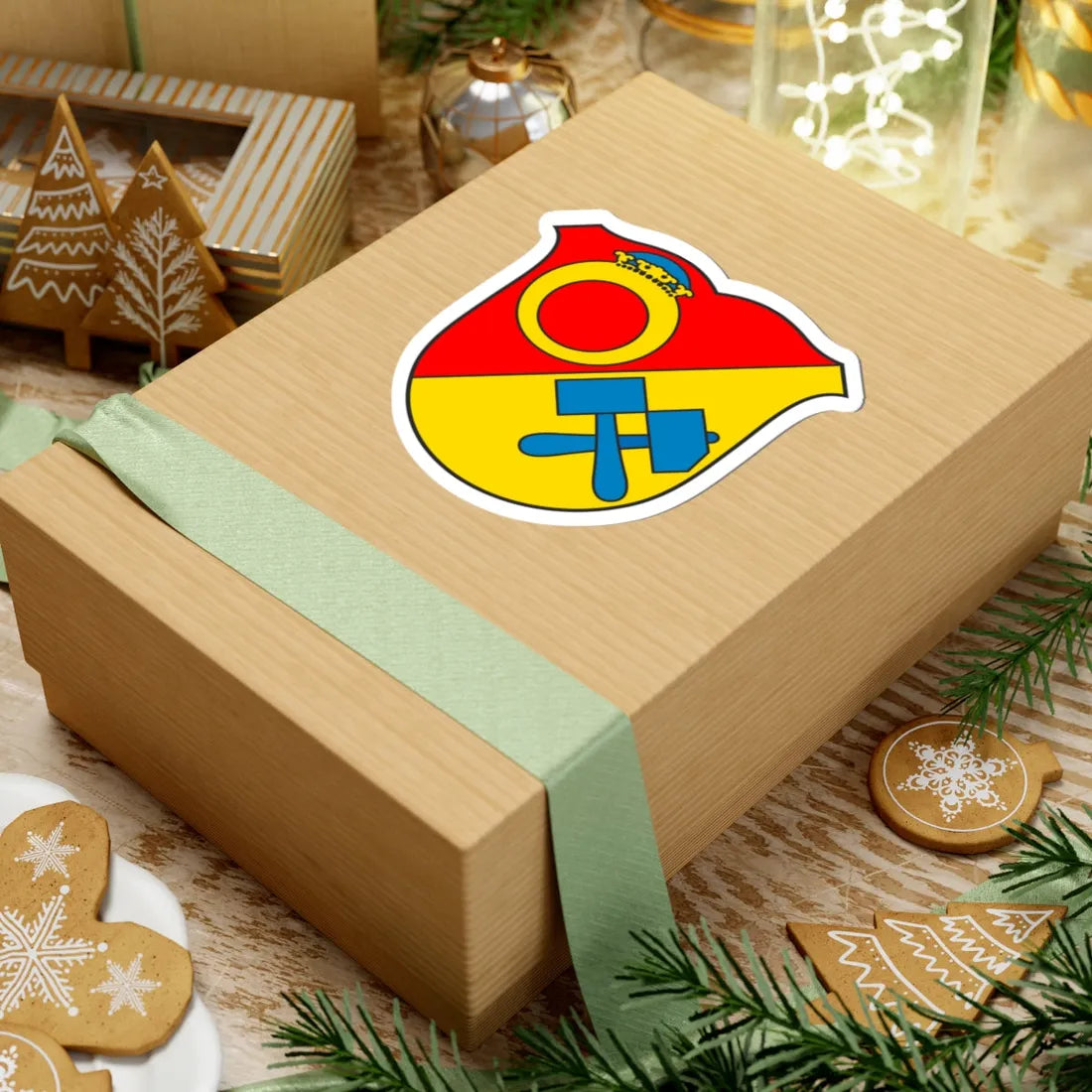 DEU Ehrenfriedersdorf COA (Germany) (Coat of Arms) STICKER Vinyl Kiss-Cut Decal - The Sticker Space