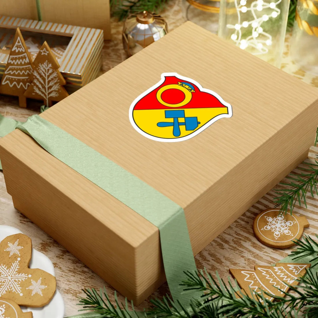 DEU Ehrenfriedersdorf COA (Germany) (Coat of Arms) STICKER Vinyl Kiss-Cut Decal - The Sticker Space