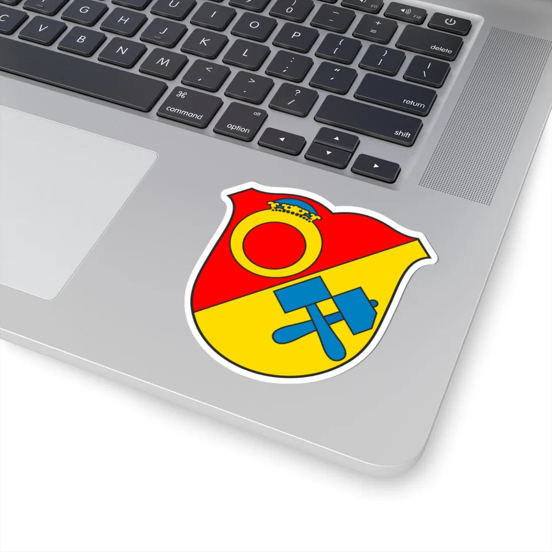 DEU Ehrenfriedersdorf COA (Germany) (Coat of Arms) STICKER Vinyl Kiss-Cut Decal - The Sticker Space