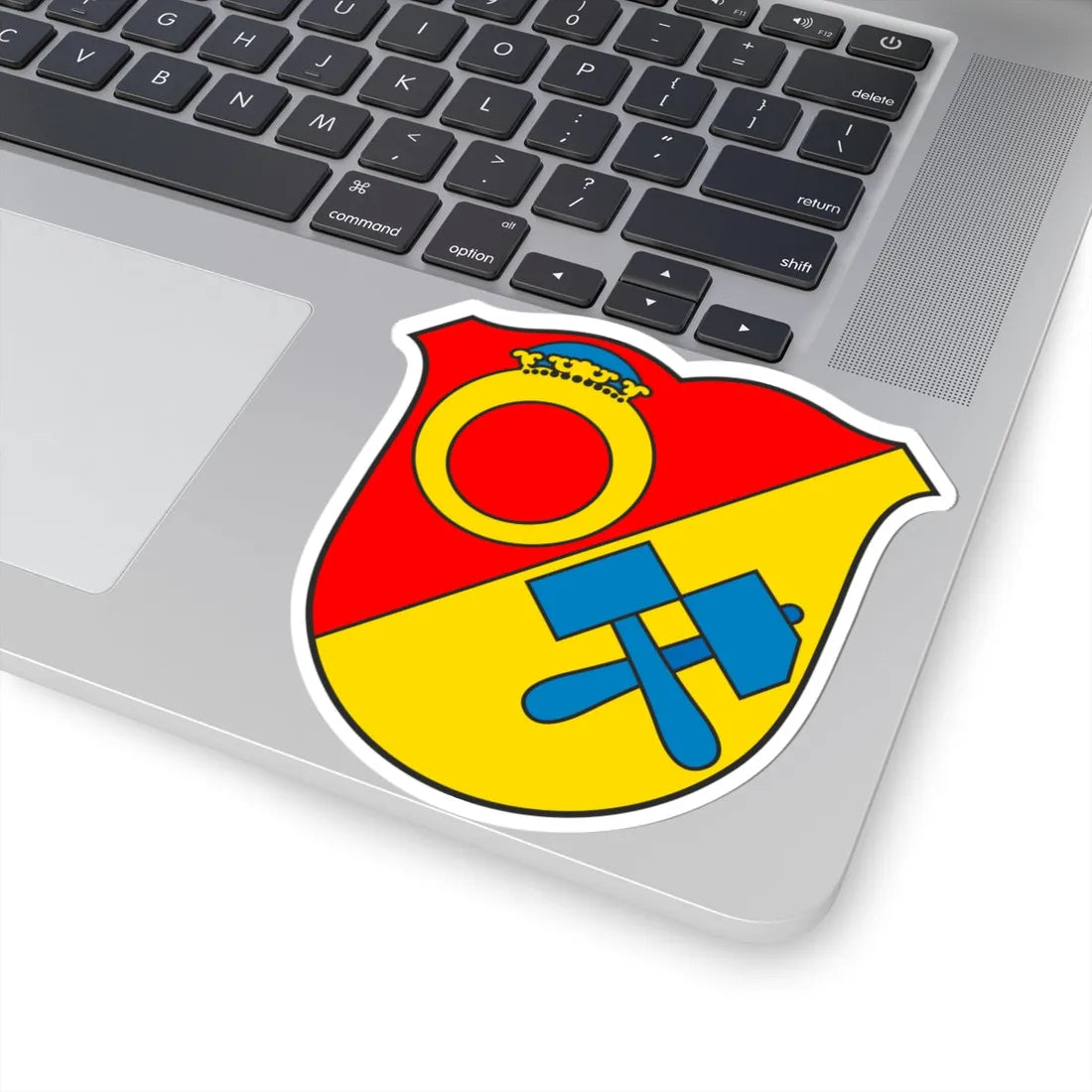 DEU Ehrenfriedersdorf COA (Germany) (Coat of Arms) STICKER Vinyl Kiss-Cut Decal - The Sticker Space