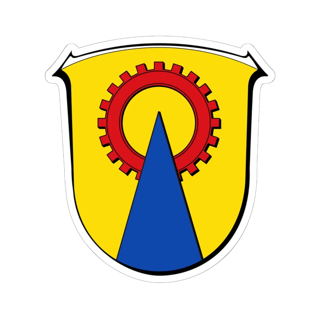 DEU Ehringshausen COA (Germany) (Coat of Arms) STICKER Vinyl Kiss-Cut Decal 6 Inch White - The Sticker Space