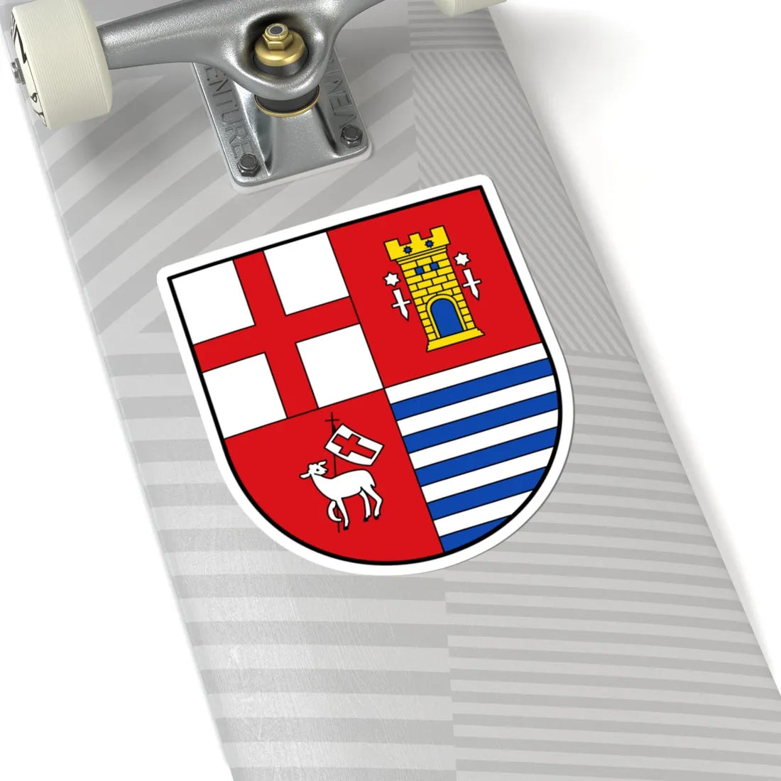 DEU Eifelkreis Bitburg-Pruem COA (Germany) (Coat of Arms) STICKER Vinyl Kiss-Cut Decal - The Sticker Space