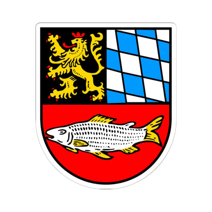 DEU Eschenbach in der Oberpfalz COA (Germany) (Coat of Arms) STICKER Vinyl Kiss-Cut Decal 6 Inch White - The Sticker Space