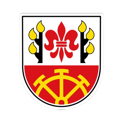 DEU Etzelwang COA (Germany) (Coat of Arms) STICKER Vinyl Kiss-Cut Decal 3 Inch White - The Sticker Space