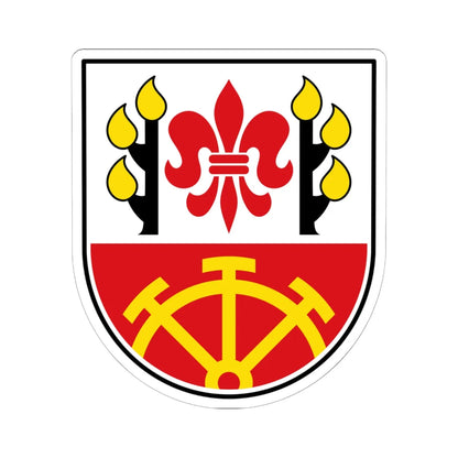 DEU Etzelwang COA (Germany) (Coat of Arms) STICKER Vinyl Kiss-Cut Decal 6 Inch White - The Sticker Space