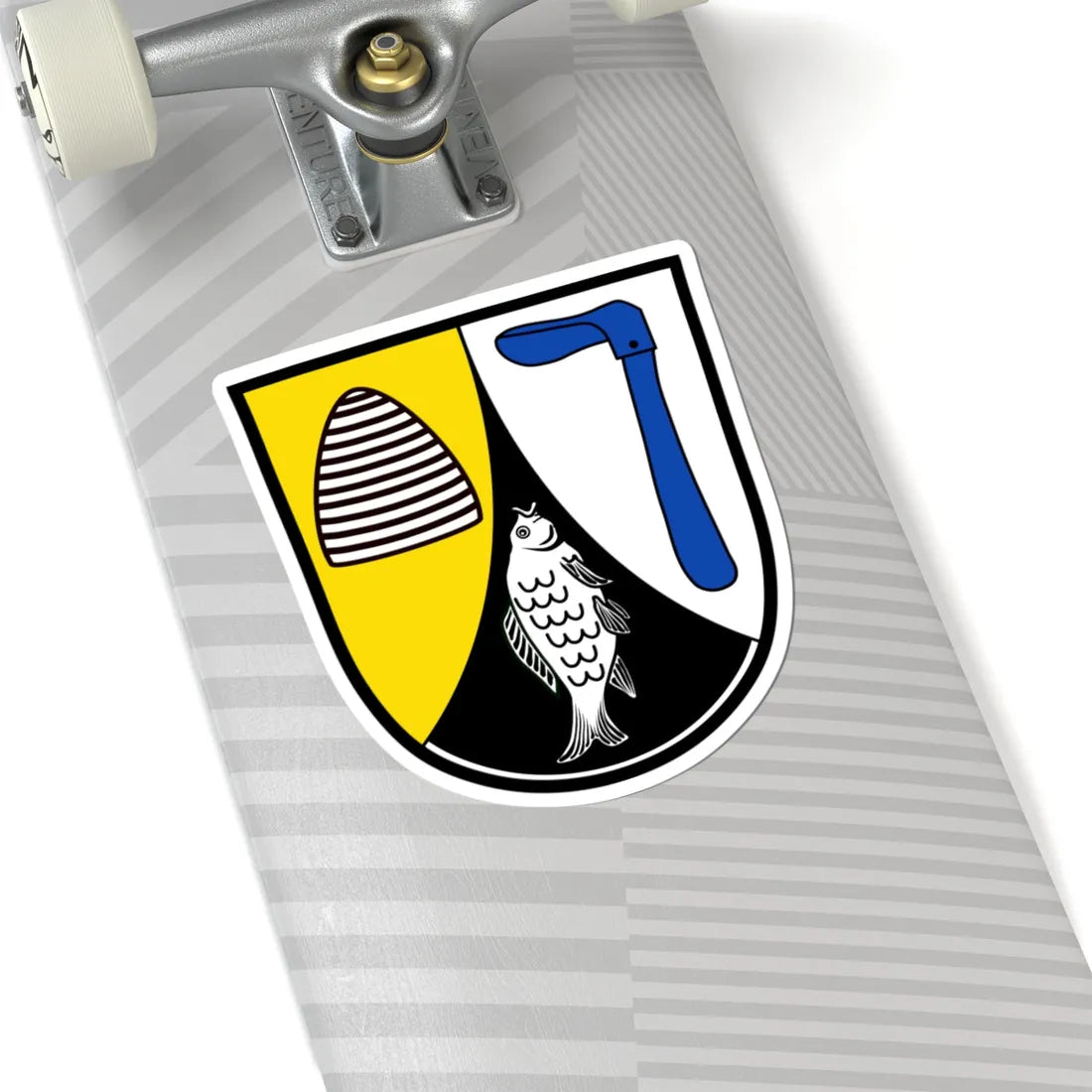 DEU Etzenricht COA (Germany) (Coat of Arms) STICKER Vinyl Kiss-Cut Decal - The Sticker Space